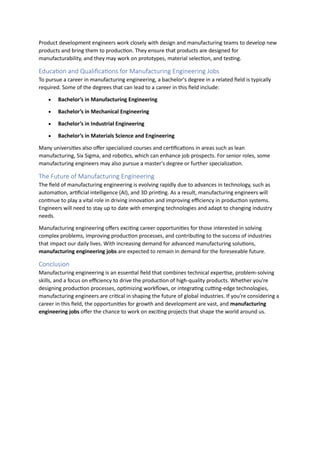 What Is Manufacturing Engineering - Role and Career.pdf