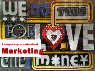 A simple way to understand  Marketing 