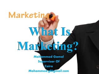 Mohammed Gamal 
Supervisor Of 
Cairo 
Mohammed.gl@gmail.com 
 
