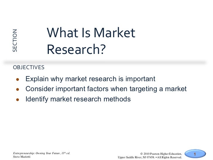 what is meant by market research