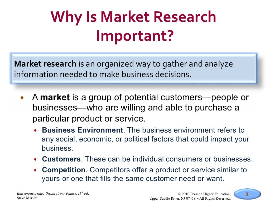 market research definition business a level