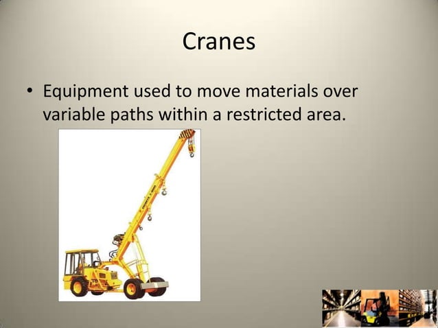 material handling equipment | PPT