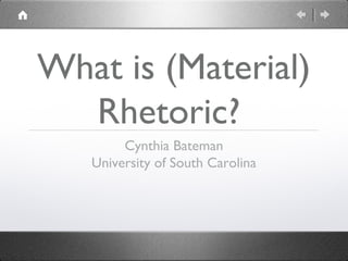 Material Fact Rhetorical Move What is (Material) Rhetoric? | PPT