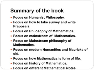 What is mathematics really | PPTX