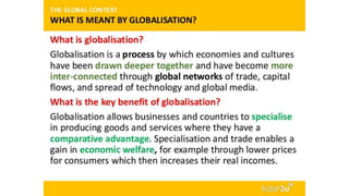 What is meant by globalization