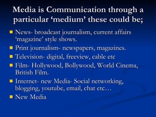 What Is Media PPT