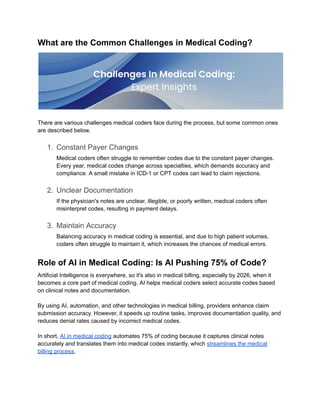 What is Medical Coding & Its Role in Revenue Cycle Management | PDF