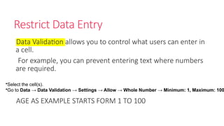 Comprehensive Microsoft Excel Tutorial for Data Management and Analysis ...