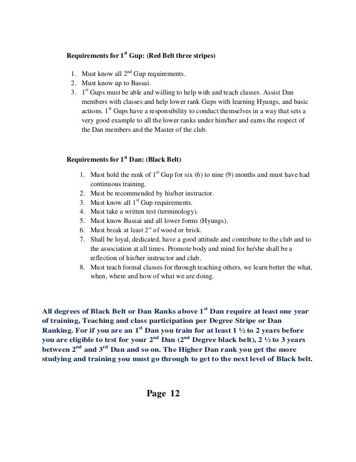 College essay about taekwondo image