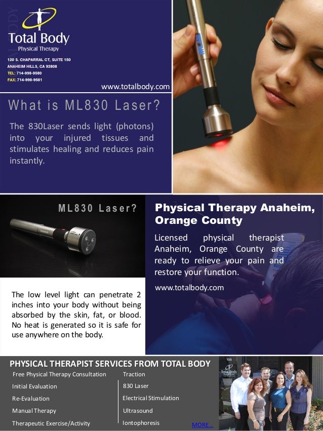What is ml830 laser therapy explained by total body