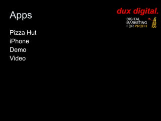 Apps Pizza Hut iPhone  Demo  Video 