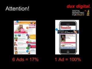 Attention! 6 Ads = 17%  1 Ad = 100%  