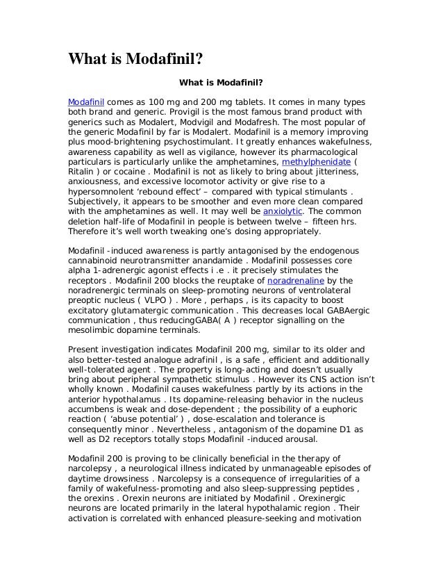 what is modafinil what is modafinil