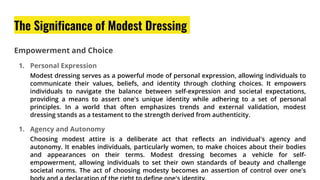 What is Modest Dressing | PPTX