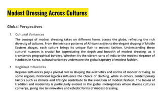 What is Modest Dressing | PPTX