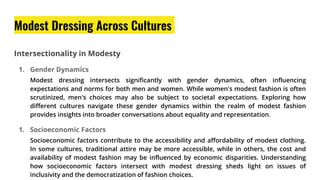 What is Modest Dressing | PPTX