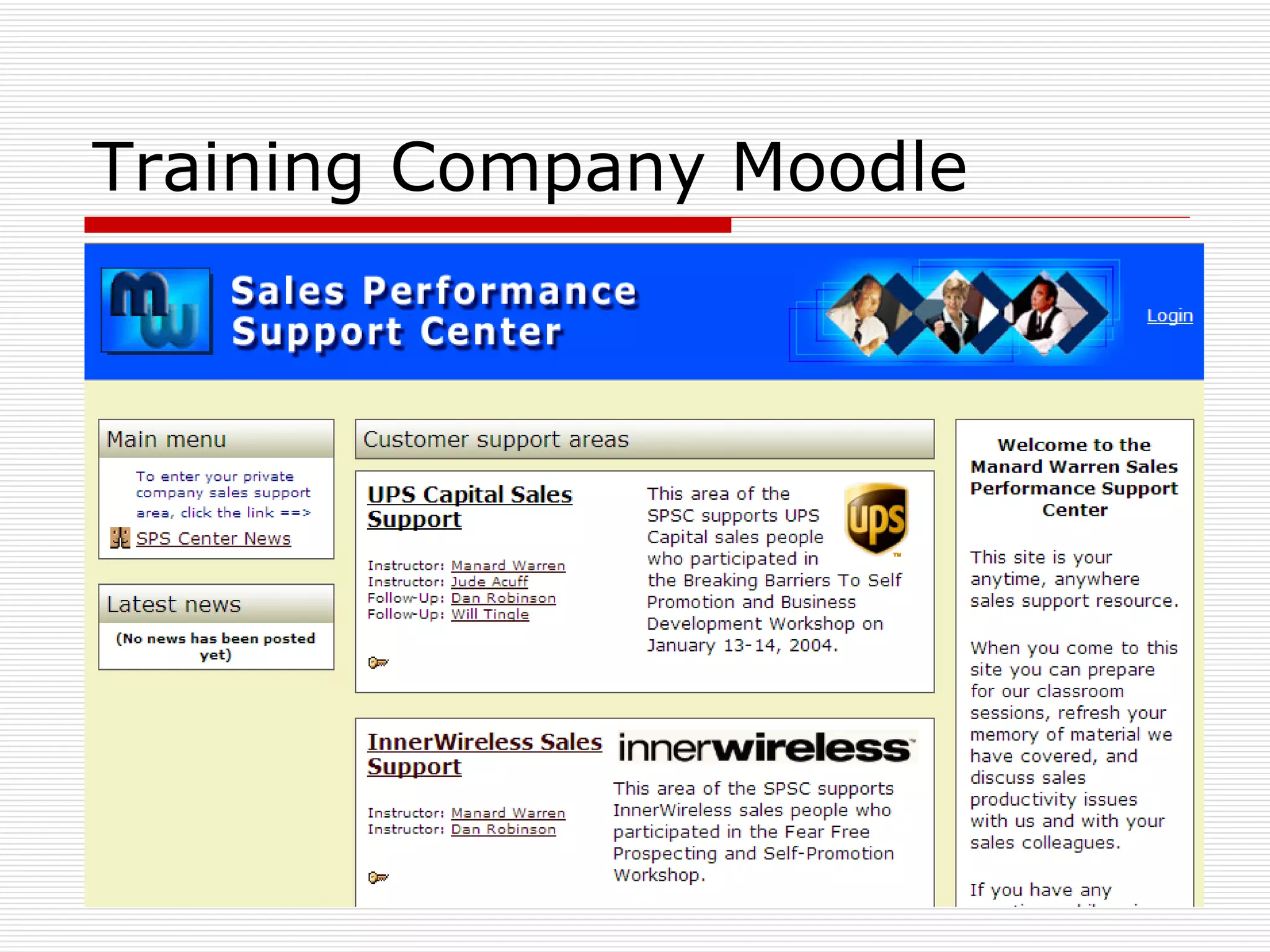 Training Company Moodle 