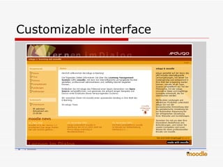 Customizable interface 