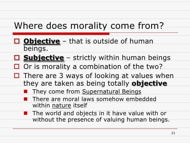 What Is Morality