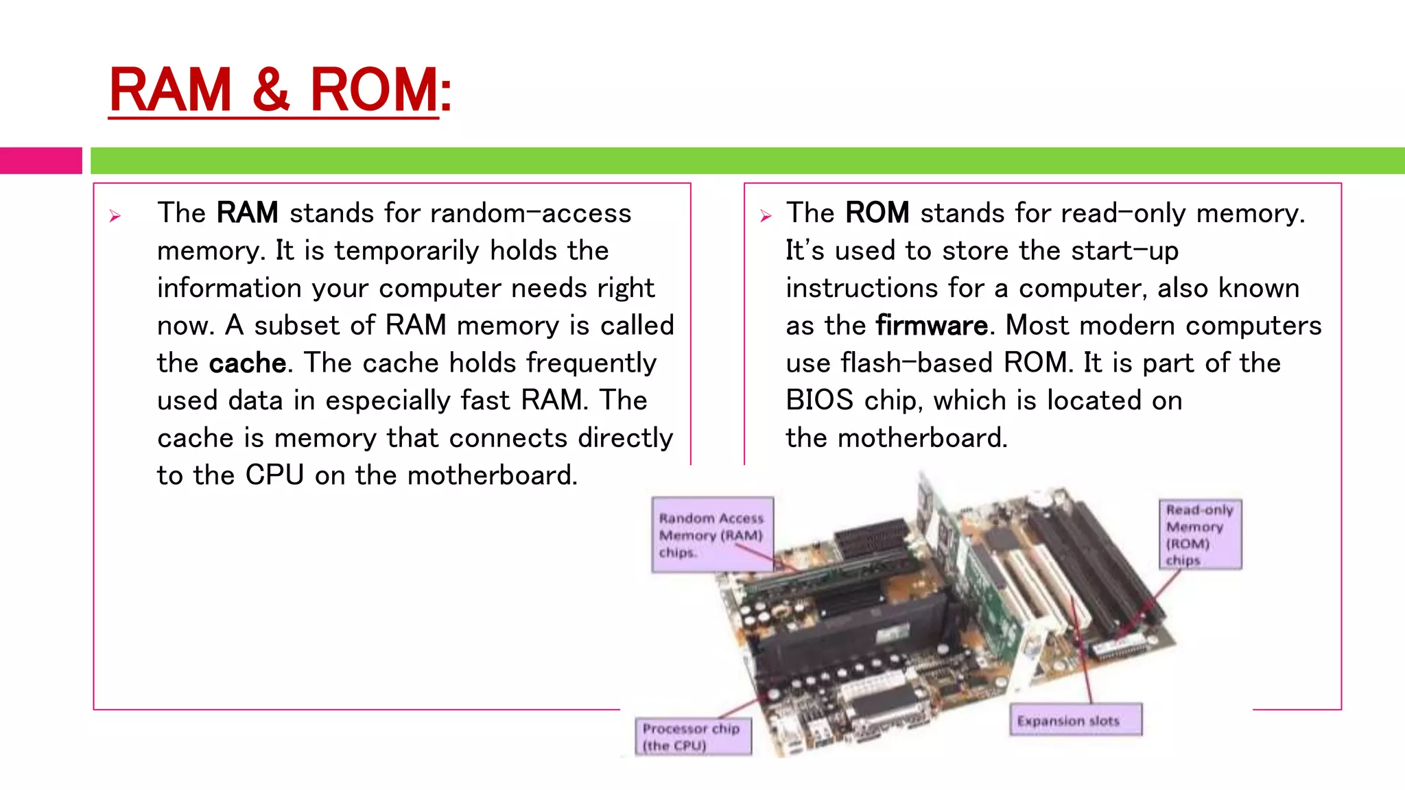 Rom Location In Computer What is a motherboard? | PPTX
