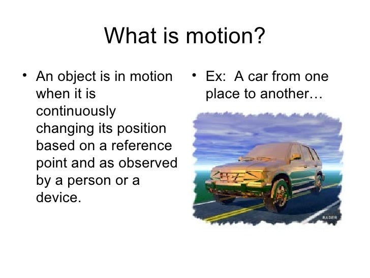 What Is Motion