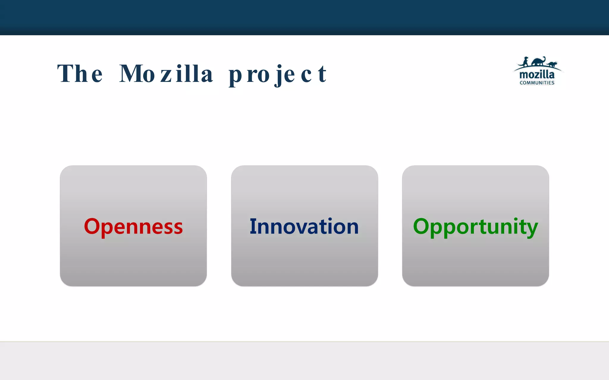 The Mozilla project 