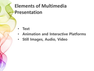 What is Multimedia presentation and design | PPTX