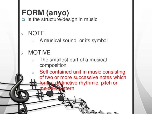 elements and principles of music form and structure in music