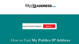 How to Find My Publics IP Address
 
