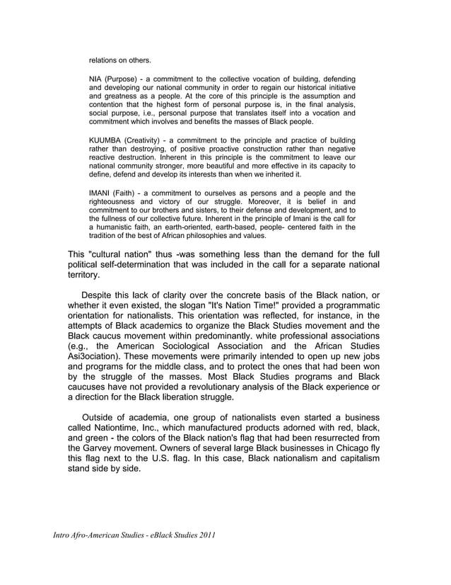 What is Nationalism vs Panafricanism Compare the Similarities and