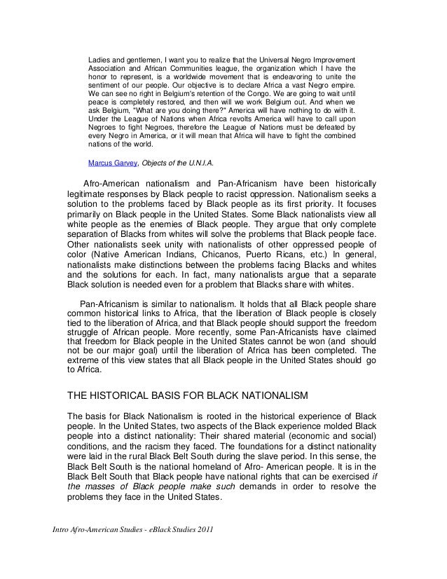 What is Nationalism vs Panafricanism Compare the Similarities and