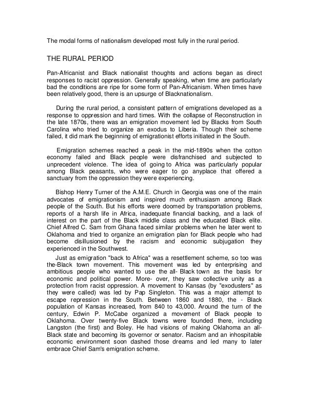 What is Nationalism vs Panafricanism Compare the Similarities and