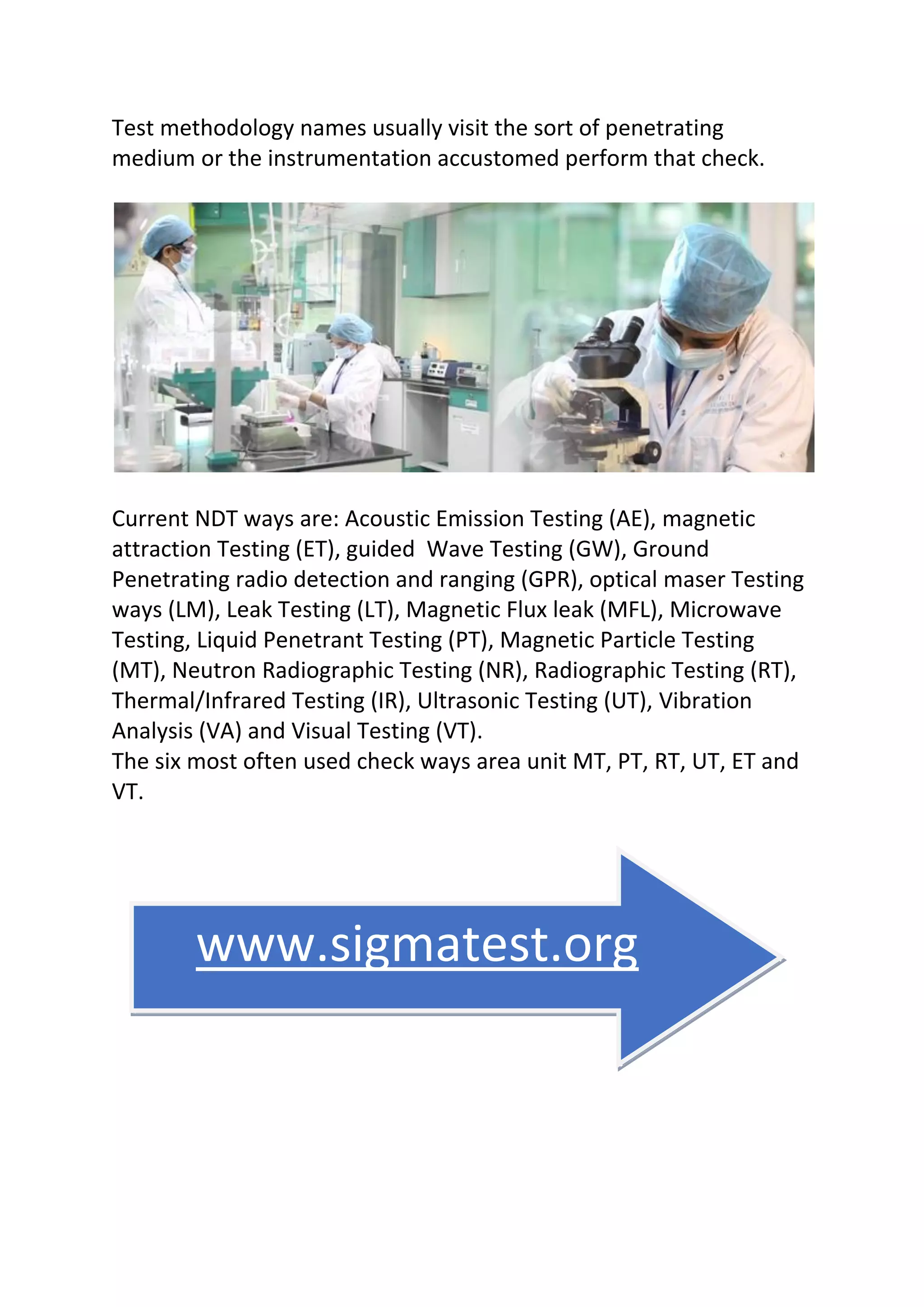 Ndt Method Selector : Visual Testing Method for NDT Inspections – NUNQ