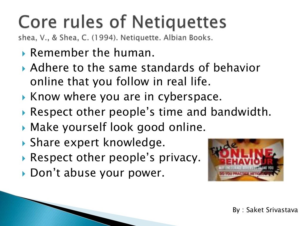 What is netiquette