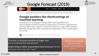 What is Network Science?
07/11/2024 42
Google Forecast (2019)
 