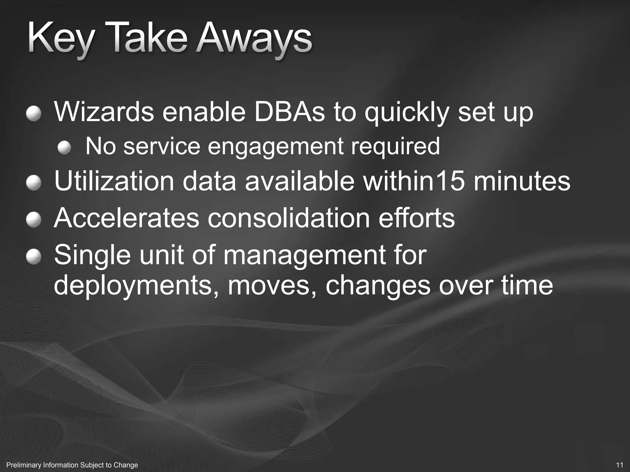  Reduce dependence on IT