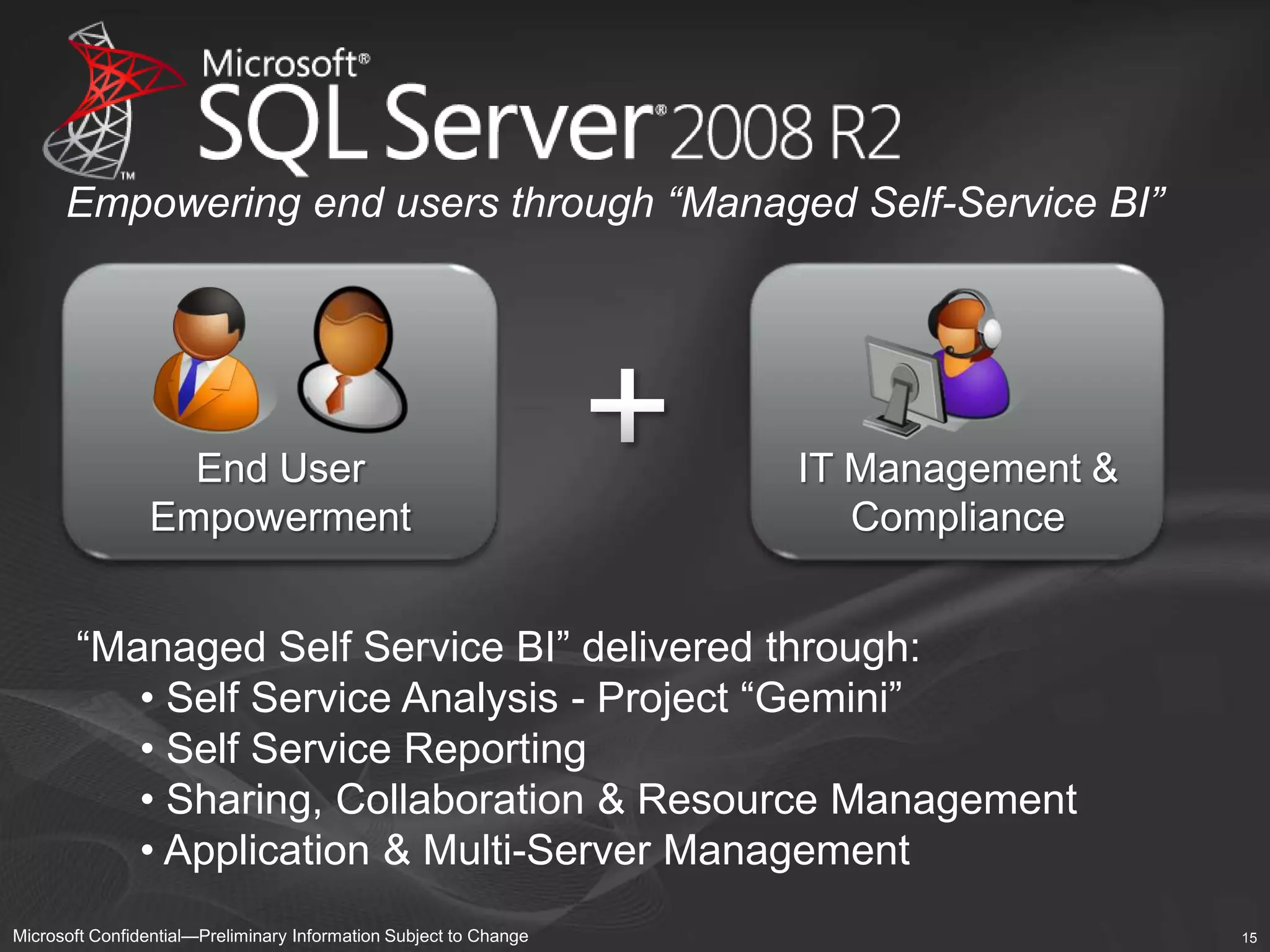 & Project codenamed “Madison”Scale with ConfidenceEmpower End UsersImprove IT EfficiencyProject codenamed “Madison” App deployment meta-data 