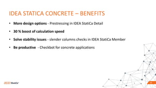 What is new in IDEA StatiCa Concrete 21,21.1 and 22
