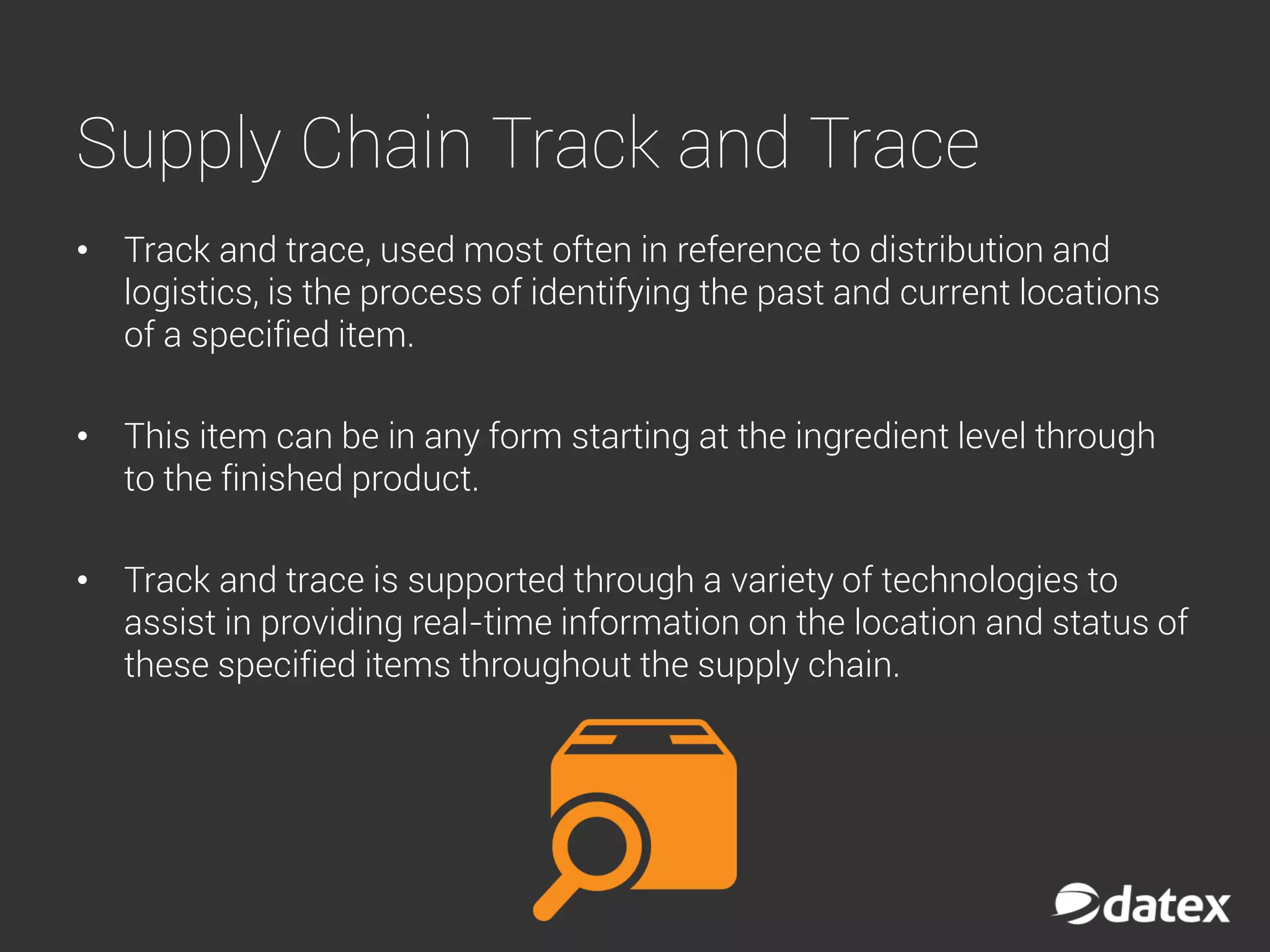 What is New in Track and Trace Technology? | PDF