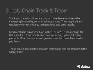 What is New in Track and Trace Technology? | PDF