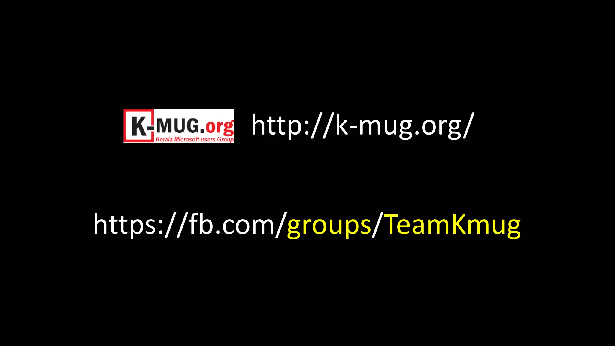 http://k-mug.org/ 
https://fb.com/groups/TeamKmug 
 