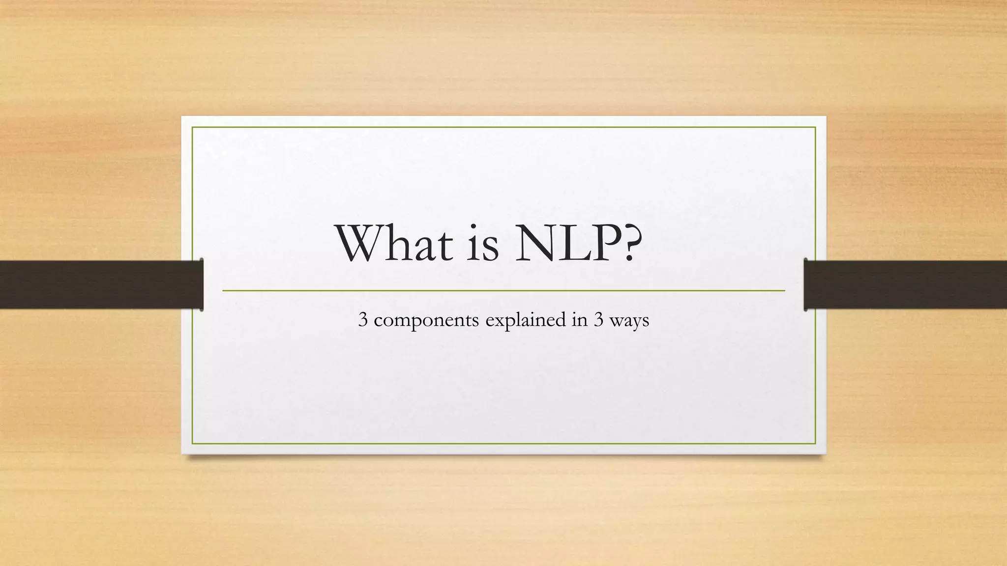What is nlp | PPTX