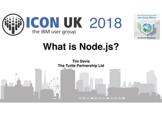 2018
What is Node.js?
Tim Davis
The Turtle Partnership Ltd
 