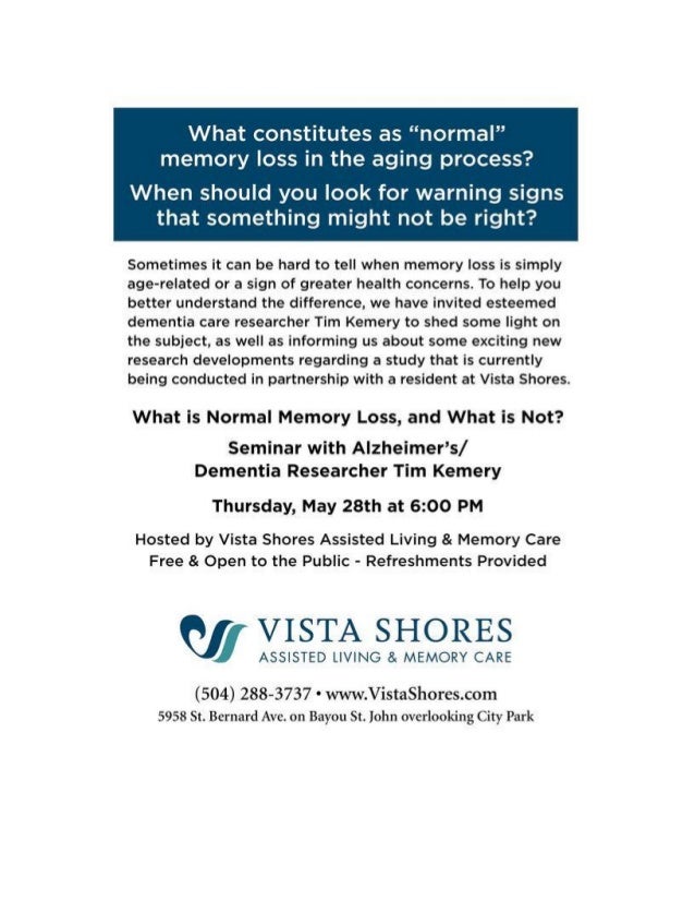 What is normal memory loss and what is not