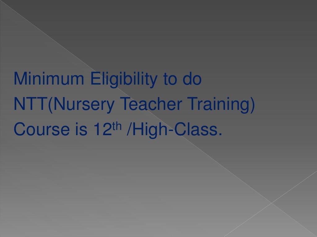 ntt course