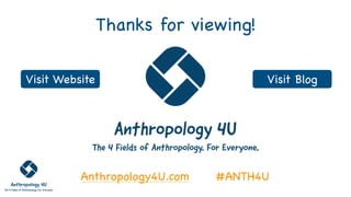 Thanks for viewing!
Anthropology4U.com #ANTH4U
Visit Website Visit Blog
 