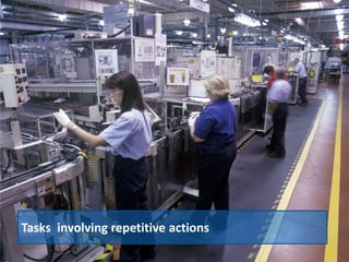 Tasks involving repetitive actions
 