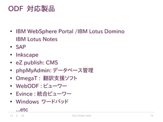 Opendocument Interoperability Test Workshop
