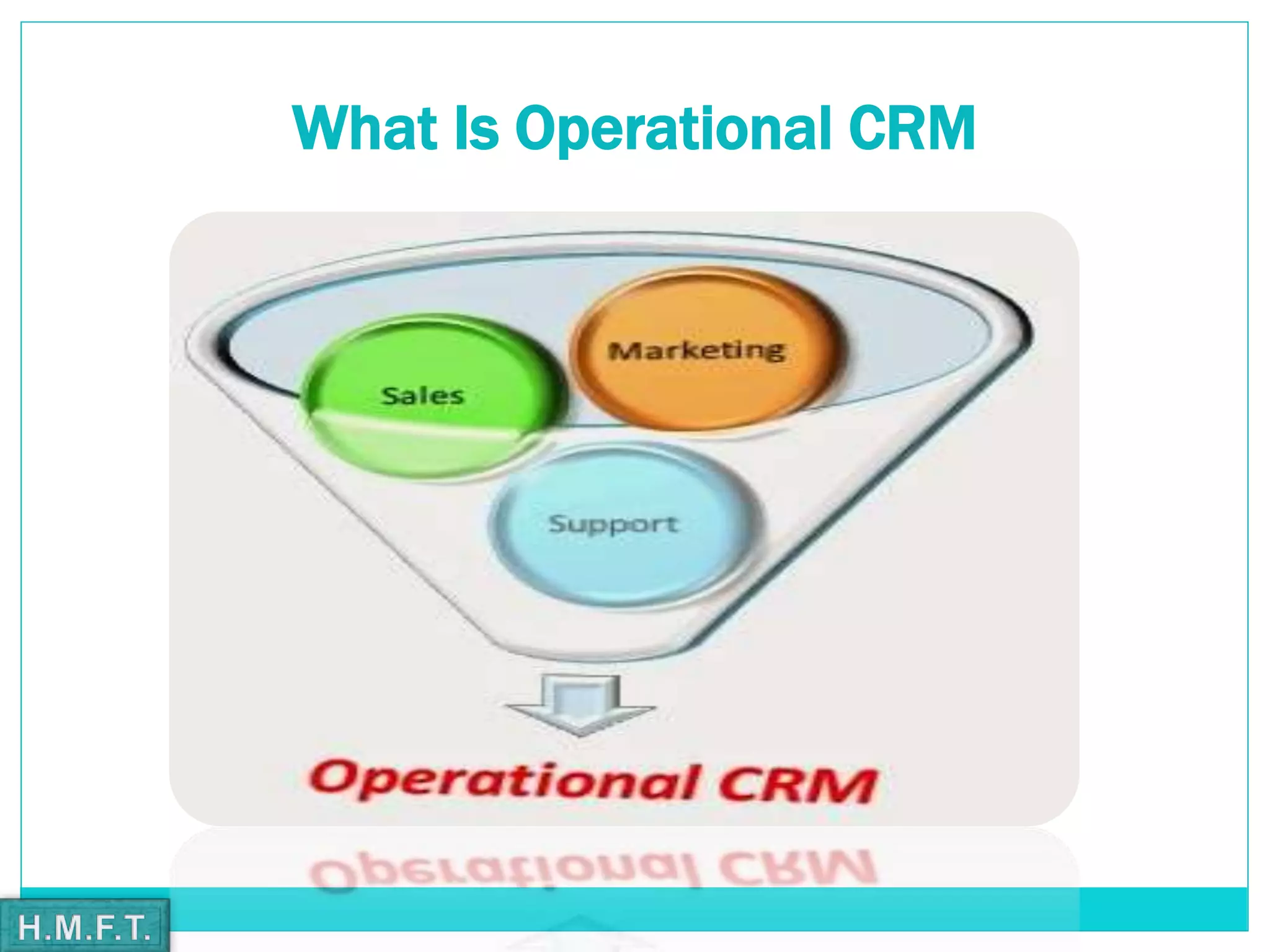 What Is Operational CRM
 