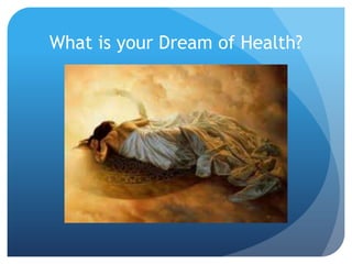 What is your Dream of Health?
 